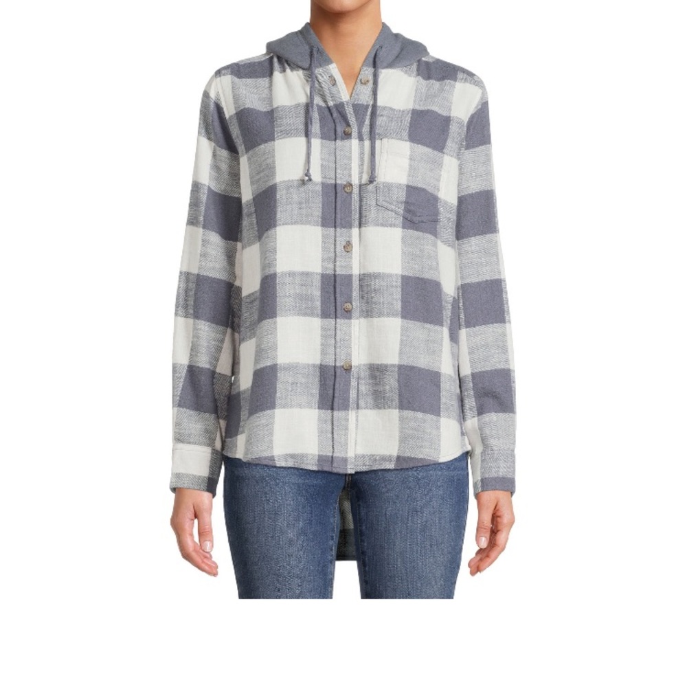 Time and Tru Women’s Hooded Flannel